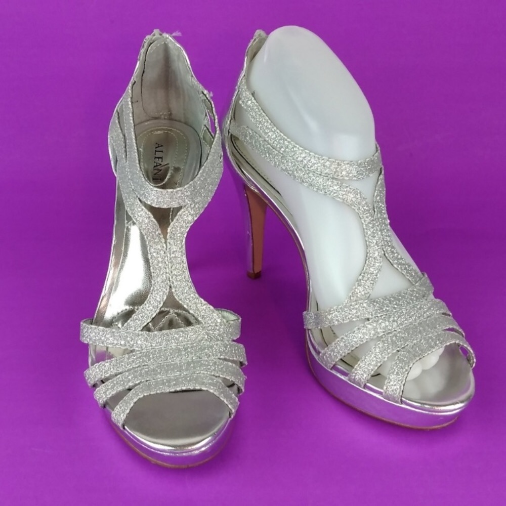 Silver Alfani Heels